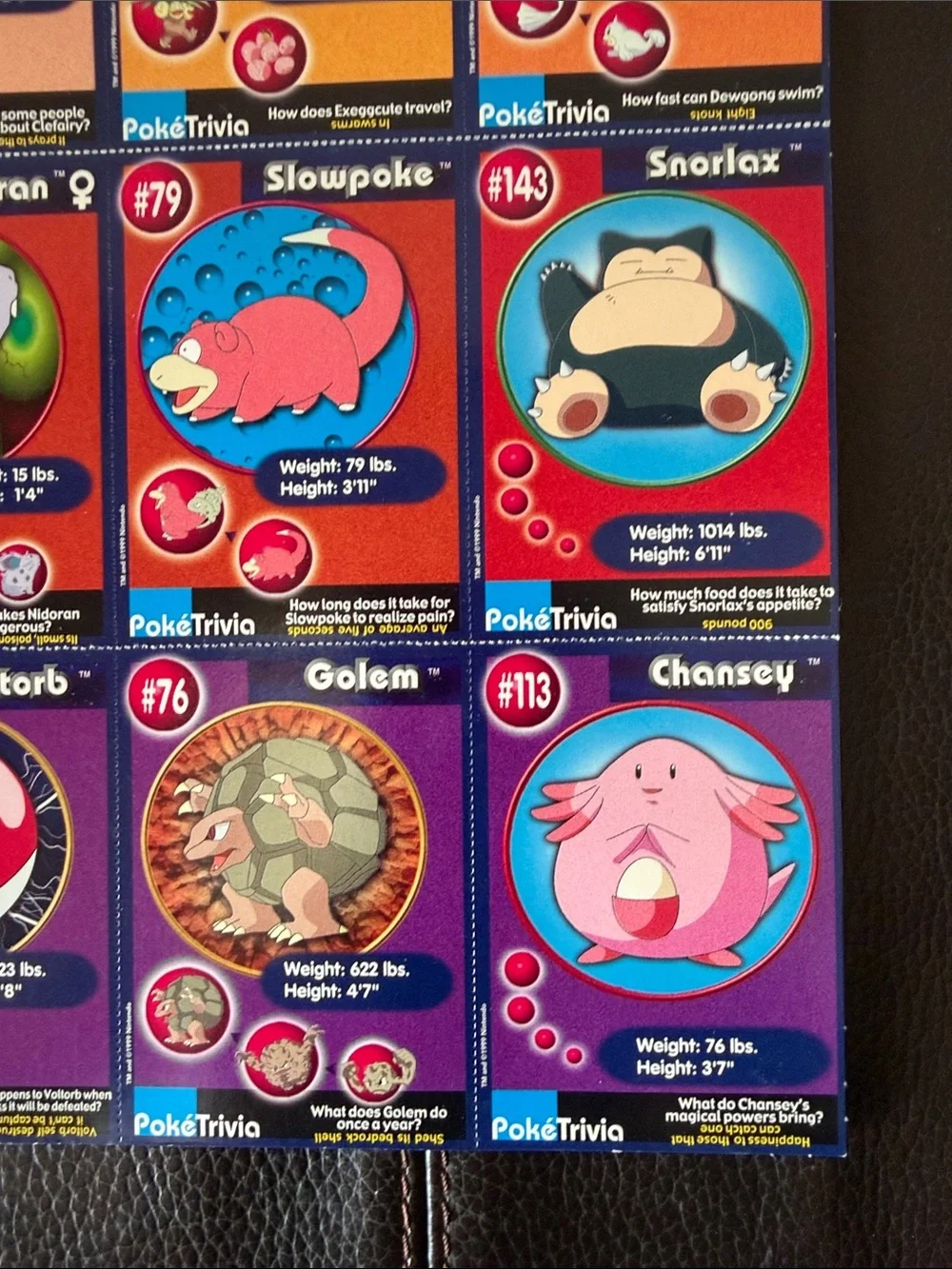 Pokémon vintage 1999